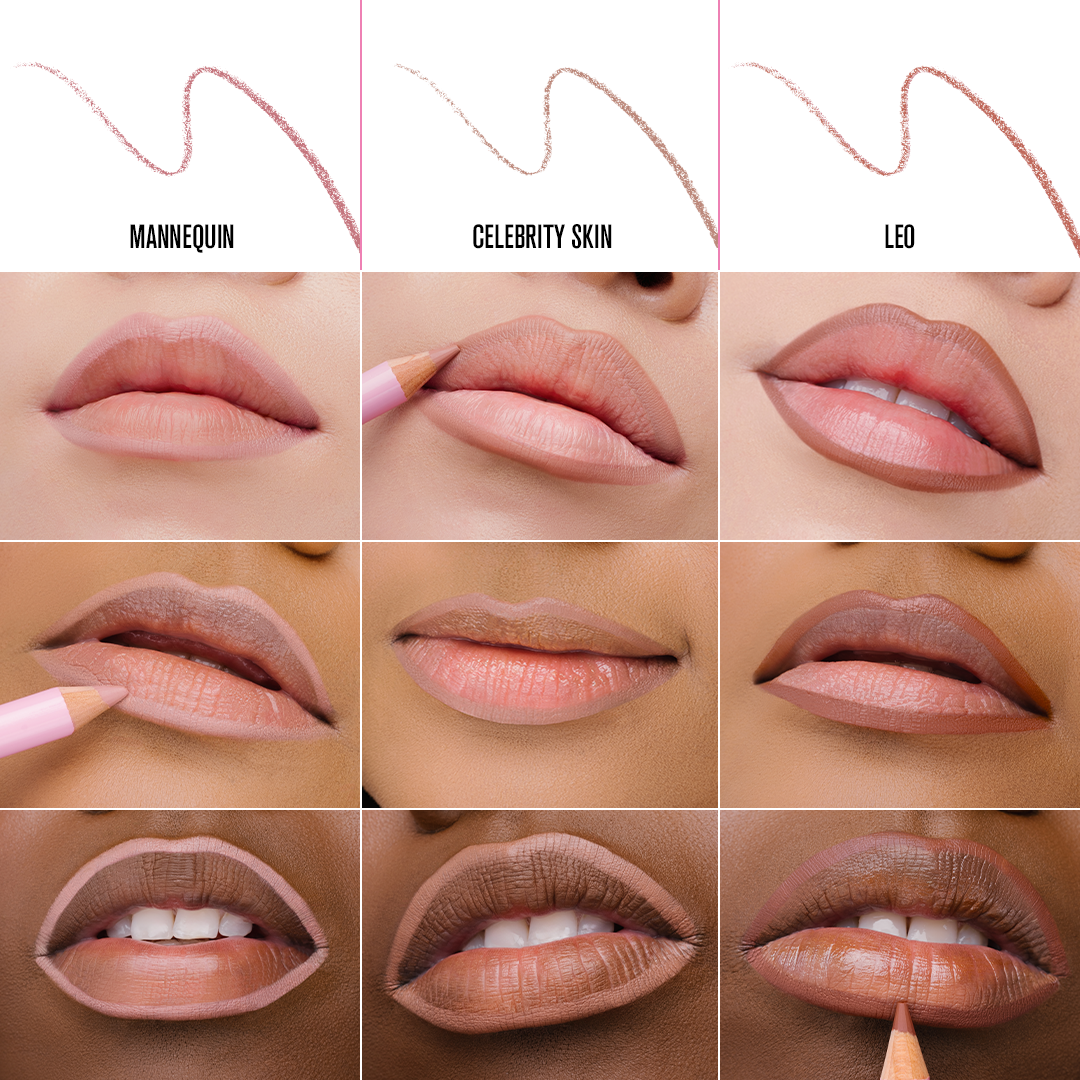 Nude Velour Lip Liner Trio