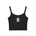 Black Cropped Tanks